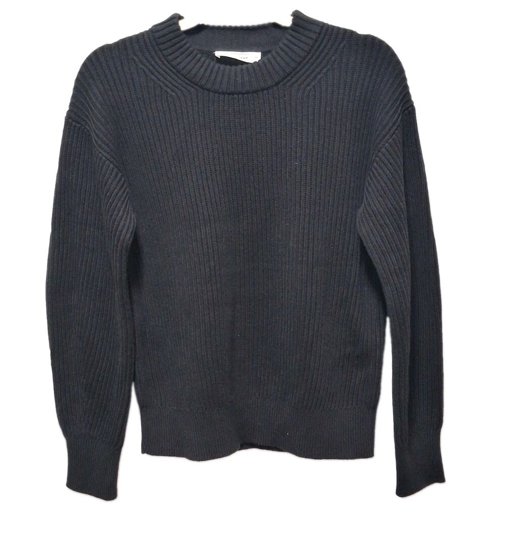 Everlane Organic Cotton Crew Neck Sweater Black Men's Size M Minimalist NWOT